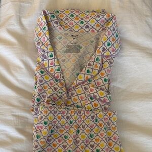 Roller Rabbit Multicolor Heart Print Pajamas